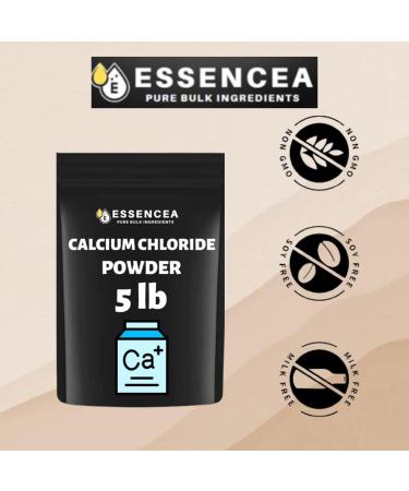 Essencea Pure Bulk Ingredients Calcium Chloride Powder - 5lb Bag | Pure Calcium Supplement | 80oz Bulk Pack - Buy Online on GoSupps.com