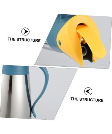 Zerodeko 1pc Lecythus Vinegar Pot Oil Holder Olive Oil Pot Glass Vinegar Dispenser Olive Oil Dispenser Olive Oil Storage Can Automatic Opening Closing Bottle Metal Pp Storage Tank Leakproof 9X9CM Yellow - Buy Online on GoSupps.com