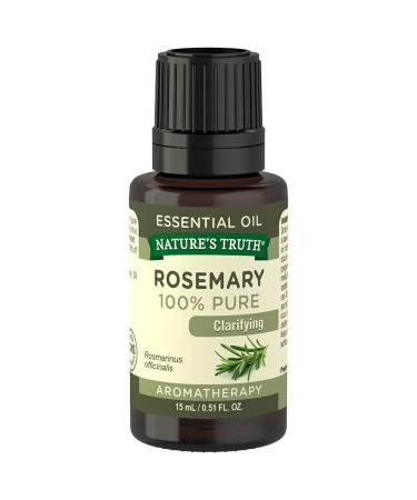 Nature's Truth Vitamins Essential Oil Rosemary 0.51 Fluid Ounce Clear (NT6291)