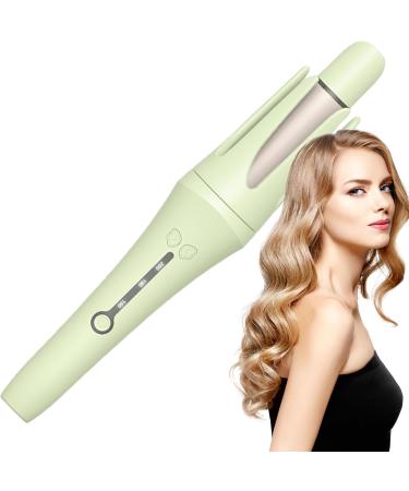 Automatic Curling Iron Rotating - Fast Heating Rotating Curler Detangling Curling Wand Ions Hair Iron Curler 3 Adjustable Temps Hair Crimper Waver Hair Tool for Most Hair Types 32MM Green - Buy Online on GoSupps.com