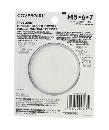 Covergirl TruBLEND Pressed Powder 4 Translucent Medium .39oz - Pack of 4 - Buy Online on GoSupps.com