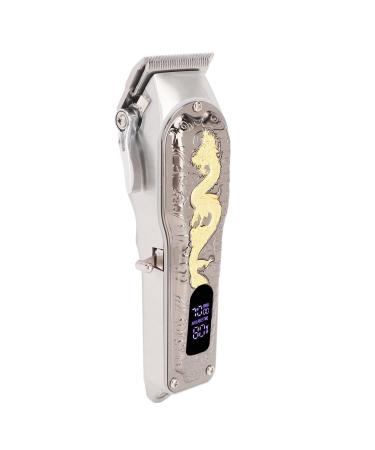 Qukaim Men Electric Hair Trimmer Electric Hair Trimmer with 8 Guide Combs USB Charging Low Noise LED Display Cordless Clipper for Home Travel