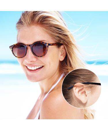 Bekecidi 10 Pairs Soft Silicone Glasses Tipping Sleeves - Non-Slip Ear Handles for Comfortable Reading & Sunglasses (Black White) | International Shipping - Buy Online on GoSupps.com