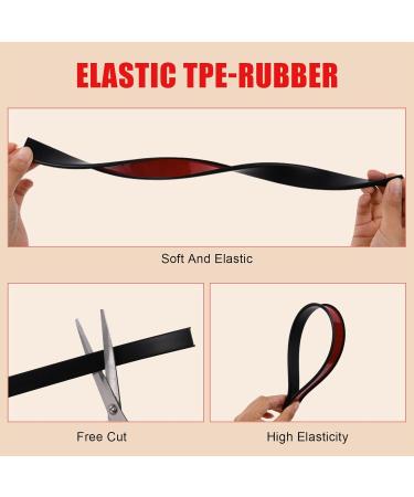 flintronic 3m*16mm U-Shape Flexible Furniture Edge Banding Baby Safty Baby Edge Protector Self Adhesive TPE Wood Edging Tape DIY Furniture Edge Trim for Table Cabinet Furniture Restoration Black 3m*16mm - Buy Online on GoSupps.com