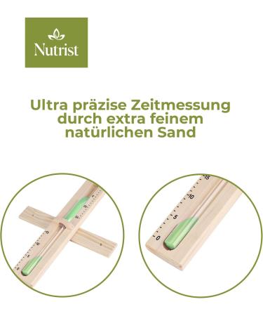 Nuttrist Sauna Hourglass - 15 Min Timer | Eco-Friendly Sand & Stainless Steel - Premium Heat Resistant Glass Sauna Tube Accessories - Buy Online on GoSupps.com