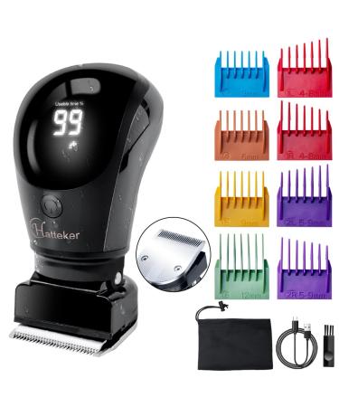 Hatteker Bald Head Trimmer Beard Trimmer Hair Clippers Trimmer Shavers for Men Hair Trimmer Body Trimmer Waterproof Rechargeable Cordless Portable Haircut Kit