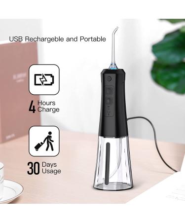 Alinkey Cordless Water Flosser - Portable & Rechargeable, 5 Jet Tips, IPX7 Waterproof, Ideal for Travel, Braces & Bridges Care - Buy Online on GoSupps.com