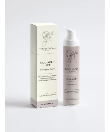 Firming Day Collagen Lifting Cream Daily Moisturizer for Face Improves Texture With Hyaluronic Acid Marine Extracts Avocado Oil Anti Aging Lasting Hydration 1.69 fl oz Collagen Day Cream