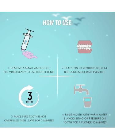 Life Healthcare Tooth Filling Repair Kit - Easy DIY Solution for 10 Fillings, No Mixing Required - Made in UK - Buy Online on GoSupps.com