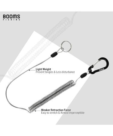 Booms Fishing T01 Coiled Lanyards - Black 3pcs | Secure Rods & Nets - Buy Online on GoSupps.com