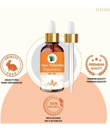 Crysalis Saw Palmetto OilPure & Natural Undiluted Cold Pressed Carrier Oil 30ml - Buy Online on GoSupps.com