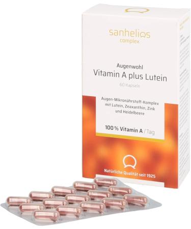 Buy SANHELIOS Eye Health Vitamin A + Lutein Capsules - Supports Vision & Eye Health | Global Shipping Available - Buy Online on GoSupps.com
