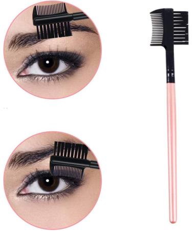 Multifunctional Eyebrow Comb 2 in 1 Eyebrow Comb Double Sides Brow Comb Double Ended Eyebrow Brush Eyebrow Brush Wood Holder Plastic Eyebrow Comb for Eyelashes Extension for Women Tool 4 Pieces - Buy Online on GoSupps.com