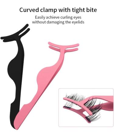 Buy 1 Pc Pink False Eyelashes Tweezer - Professional Makeup Tools for Mink Eyelash Application - Buy Online on GoSupps.com