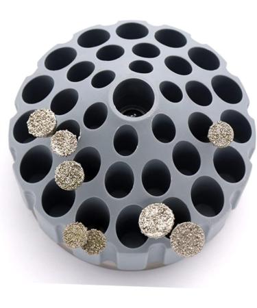 Healeved 1pc Grinding Head Storage Box Rotary Tool Nail Implements Nail File Bits Manicure Tools Holder Acrylic Display Risers Nails Nail Drill Organizer Holder Pe Base Cellular To Rotate - Buy Online on GoSupps.com