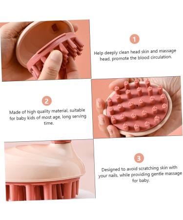 Tovinanna 2-Piece Shampoo Comb & Scalp Massage Brush | Shower & Bath Hair Cleaning Brush for Adults & Kids - Buy Online on GoSupps.com