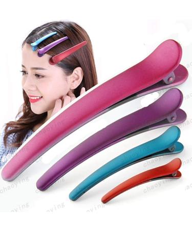Egurs 12-Pack Plastic Alligator Hair Clips - DIY Hairstyle Sectioning Clips for Hairdressing - 12 cm - Buy Online on GoSupps.com