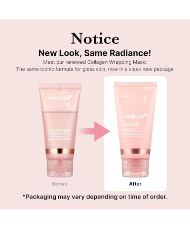Medicube Collagen Overnight Wrapping Peel Off Facial Mask Pack - Elasticity & Hydration Care Reduces Sagging & Dullness - Hy - Buy Online on GoSupps.com