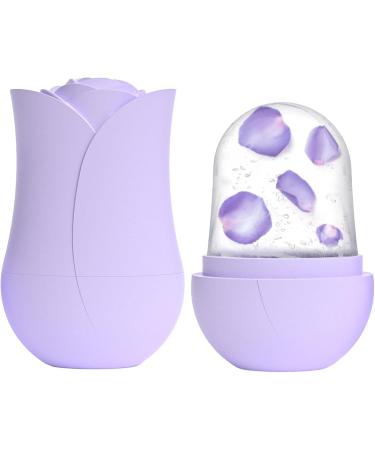 Buerfu Ice Face Roller Small Ice Cube Roller - Silicone Ice Face Roller Cube Ice Roller for Face and Eye Facial Beauty Ice Roller Skin Care Tools Purple - Buy Online on GoSupps.com