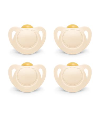 NUK for Nature Natural Rubber Pacifier 4-Pack Neutral 0-6M