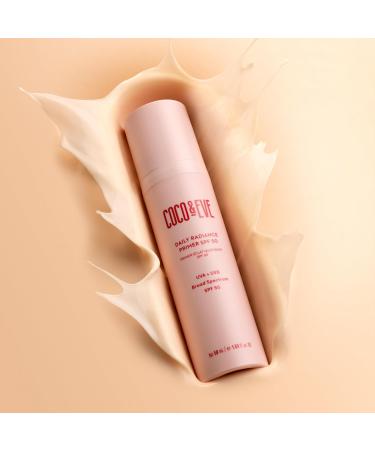 Coco & Eve Daily Radiance Primer SPF50 Sunscreen - Hydrating Face Primer & Sun Protection for All Skin Types - Buy Online on GoSupps.com