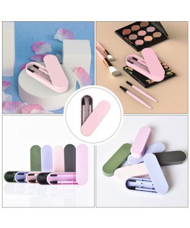 Lurrose Makeup Brush Set - Reusable Silicone Eyebrow & Eyelash Brushes with Comb & Suitcase for Women & Girls - International Shipping Available - Buy Online on GoSupps.com