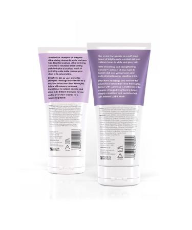White Hot Cleanse Duo - Brilliant & Glorious Shampoo 200ml | Brightening & Shine for White & Grey Hair | Best Purple Shampoo - Buy Online on GoSupps.com