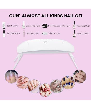 Makartt 8W LED Mini Nail Lamp | UV Nail Dryer with Timer and USB | Gel Nail Polish Light for Travel | White - Buy Online on GoSupps.com