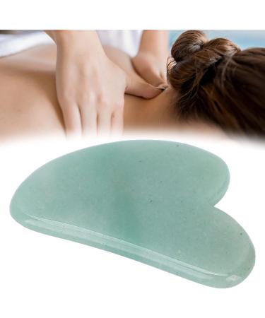 Aventurine Scraping Board Face Massage Tool Gua Sha Green Unique Design for Meridian Dredging  - Buy Online on GoSupps.com