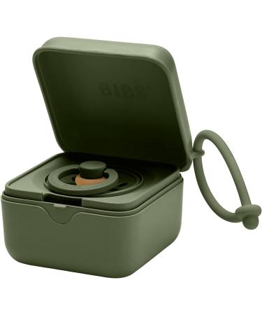 BIBS Dummy Box: Steriliser Case with Strap, 100% BPA Free - Hunter Green - Buy Online on GoSupps.com