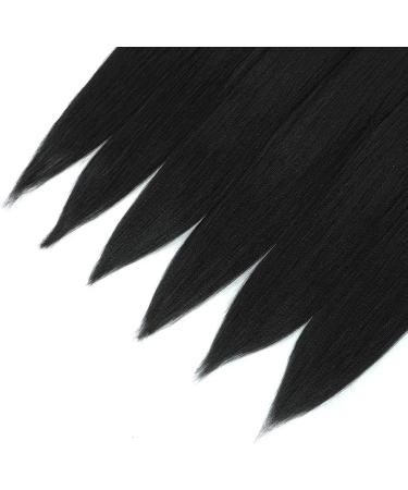 Pre-stretched Braiding Hair 26 inch 6 Packs Professional Synthetic Fiber Crochet EZ Braids Yaki Texture Braiding Hair Extensions 26 Inch (Pack of 6) 1B - Buy Online on GoSupps.com