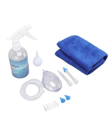 Ear Kits 3 Blue Reusable Tips Ear Washer Bottle System 1.2m Silicone Tube Reliable for Kids for Home