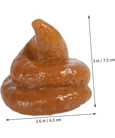 NOLITOY 6 pcs Simulation Poop Fake Dog Toy Novelty Mischief Poop Fake Poop Imitation Poop Prop Fake Human Poop Mini Prank Poop Toy Child Rubber Turn Signal Stress Khakix2pcs 7.5x6.5cmx2pcs - Buy Online on GoSupps.com