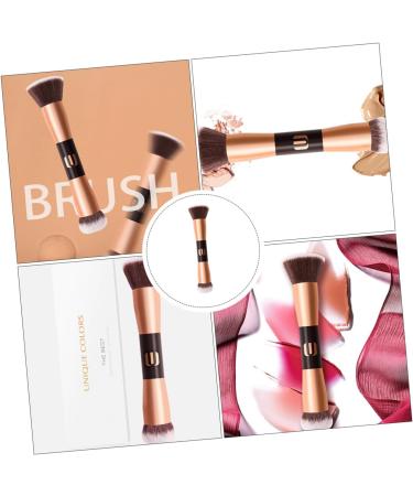 Angoily Travel Makeup Brush 1pc Double-ended Makeup Brush Artificial Fiber Face Miss Beauty Products Rose Gold Makeup Brush - Buy Online on GoSupps.com