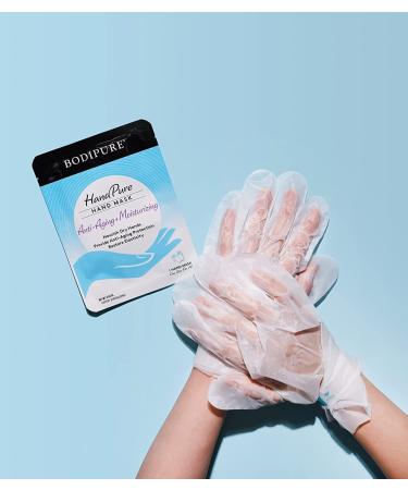 Bodipure HandPure Hand Mask - Intensive Repair Treatment for Dry Cracked Hands - Moisturizing Gloves for Women and Men - 12 Pack - Buy Online on GoSupps.com