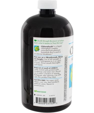 Natures Way Chlorofresh Liquid Natural Flavor - 16 oz | Natural Detox & Breath Freshener - Buy Online on GoSupps.com