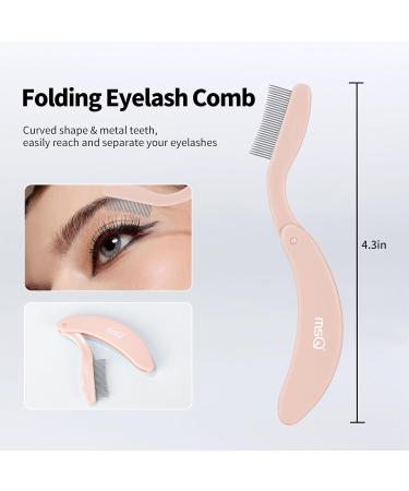 Buy MSQ Eyelash Comb & Separator Tool - Folding Lash Brush for Perfect Eyelash Makeup - Khaki Color - International Shipping Available - Buy Online on GoSupps.com