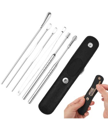 Earwax Removal Kit | Ear Pick Earwax Removal Kit - Professional Tool for Ear Cleaning for Family Friends Adults and Kid Dtt Black