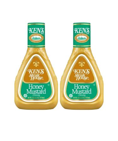 Ken's Steak House Honey Mustard Dressing (16 Ounce , Pack of 2) 1 Pound (Pack of 2)