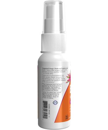 NOW Foods Supplements Vitamin B-12 Liposomal Spray with Folic Acid TMG and B-6 2-Ounce - Buy Online on GoSupps.com