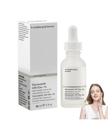 S rum la niacinamide - Essence hydratante pour le visage - 10 % niacinamide + 1 % de zinc - Convient pour tous les types de peau - 30 ml