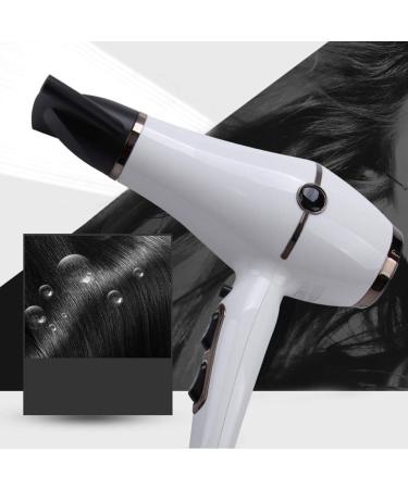 1800W Professional Hair Dryer Powerful Hairdryers with 2 Nozzles Lightweight Blow Dryer Fast Dry 2 Speed 3 Heat Cool Shot Setting Long Cable AC Motor Fast Drying Time and Frizz Free Shine White Small - Buy Online on GoSupps.com