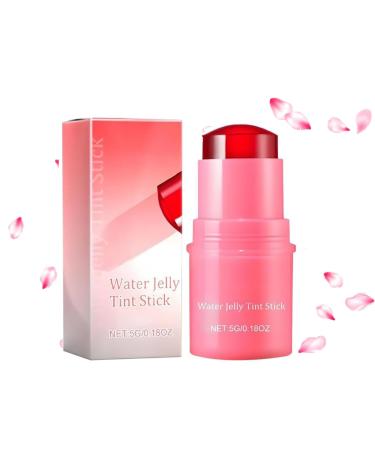 Milk Jelly Blush Milk Blush Stick Milk Jelly Blush Stick Milk Makeup Jelly Tint Water Jelly Tint Stick Sheer Lip & Cheek Stain Finish (Red)