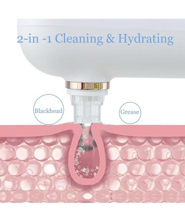 USB Rechargeable Blackhead Vacuum Pore Cleaner | Facial Cleansing Machine with Moisturizing Bubble Cleanser | 3-Speed Modes & 4 Probes - Buy Online on GoSupps.com