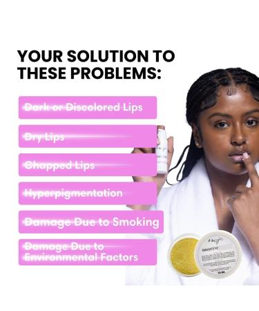 Moona Jolie Lip Kit | Hydrating Lip Cream & Organic Exfoliating Scrub - Nourish Protect Balances Hue and Revitalize Lips with Vitamin C Kojic Acid and Jojoba Oil - Buy Online on GoSupps.com