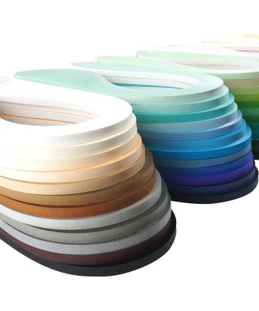 JUYA Single Color Paper Quilling Strips Set - 60 Colors, 39cm Length, 100 Strips per Pack, 5mm Width - Buy Online on GoSupps.com
