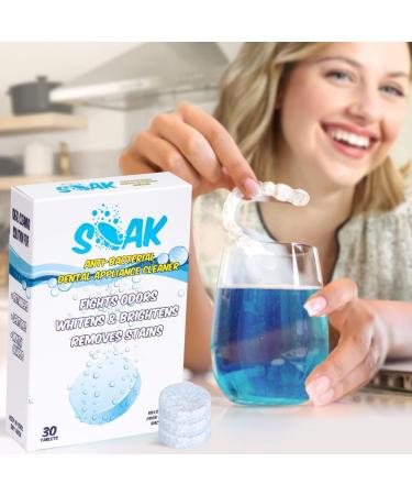 Retainer Cleaning Tablets | 30 Count Fresh Braces & Denture Cleaner | Effective Mouth Protection - Buy Online on GoSupps.com