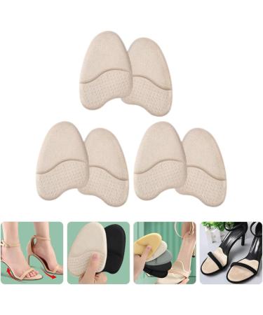 Shop 3 Pairs Nonslip Foot Pad Inserts for High Heels | Self-Adhesive Metatarsal & Forefoot Pads - Ideal Foot Supplies for Comfort and Stability - Buy Online on GoSupps.com