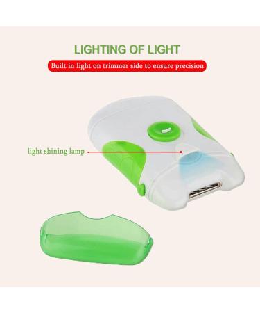 2 in 1 Electric Nail Cutter & Nail File for Newborns & Adults - Green Electric Nail Trimmer & Clipper | Safe & Easy Grooming - Buy Online on GoSupps.com