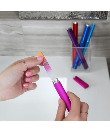 Czech Glass Nail Files: 5PC Crystal Filer Set for Shaping & Smoothing Nails by Bona Fide Beauty - Buy Online on GoSupps.com